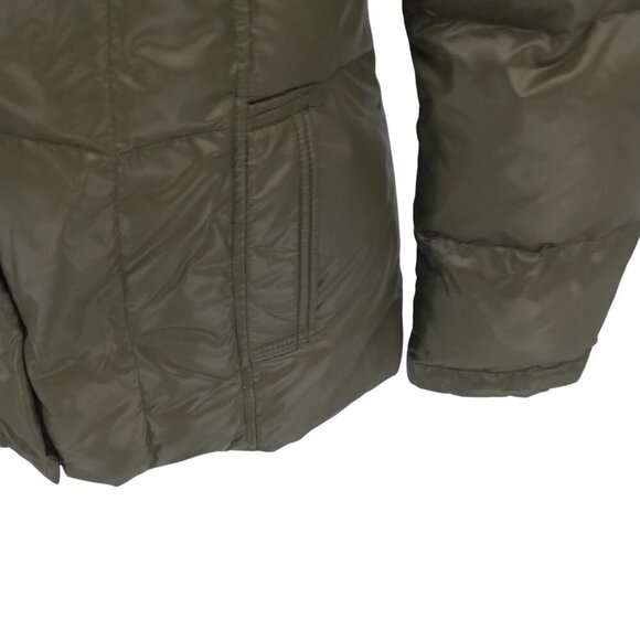 Steve by Searle Army Green Down Puffer Coat Jacket Size M Pockets Winter Snow - Picture 6 of 13